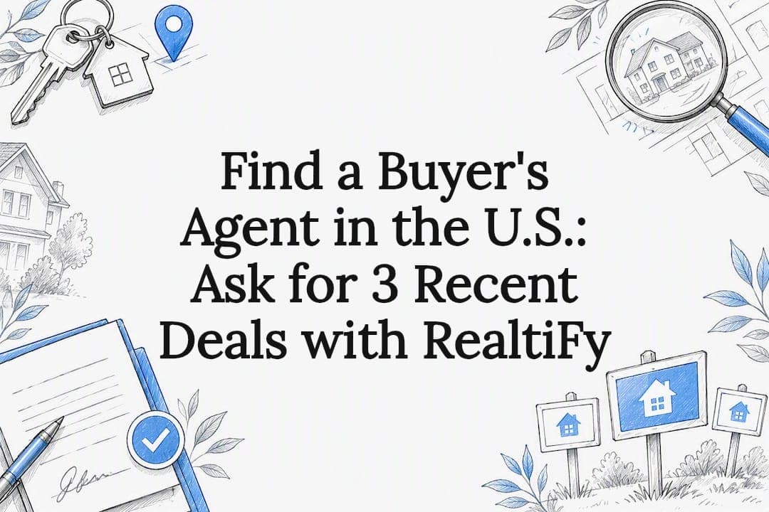 Find a Buyer's Agent in the U.S.: Ask for 3 Recent Deals with RealtiFy