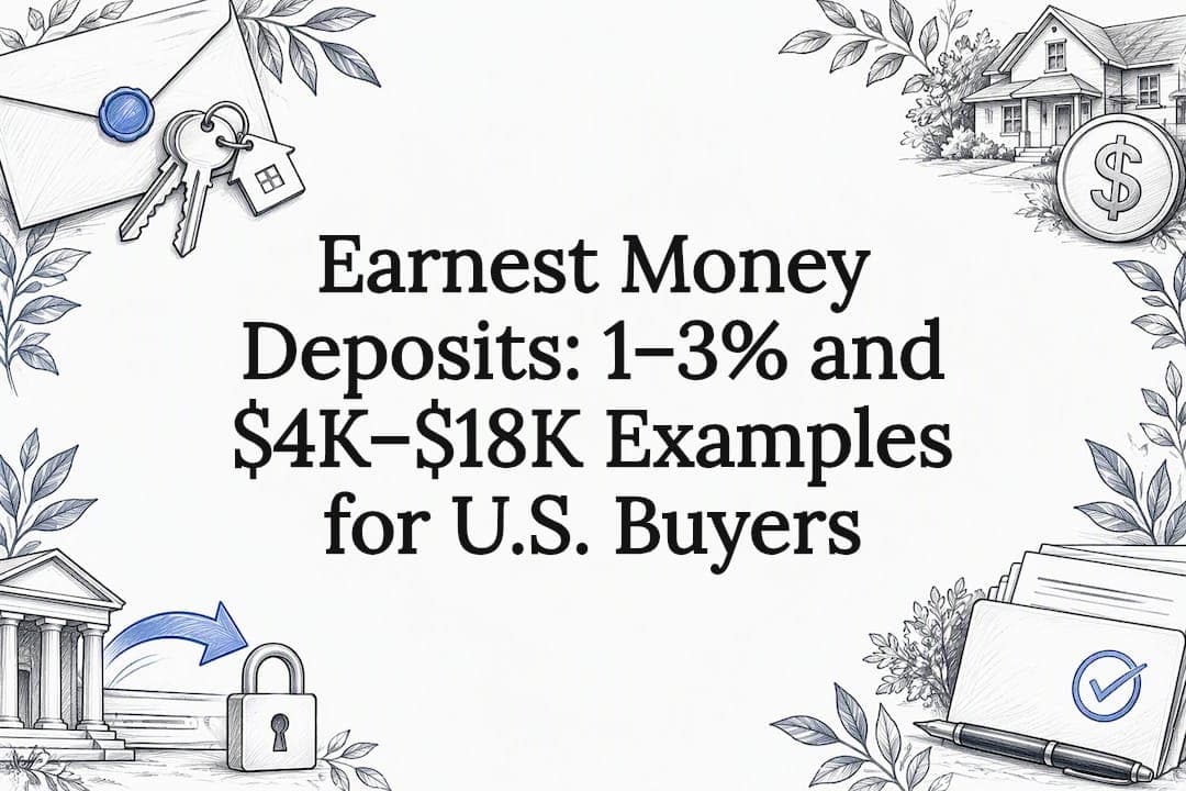 Earnest Money Deposits: 1–3% and $4K–$18K Examples for U.S. Buyers