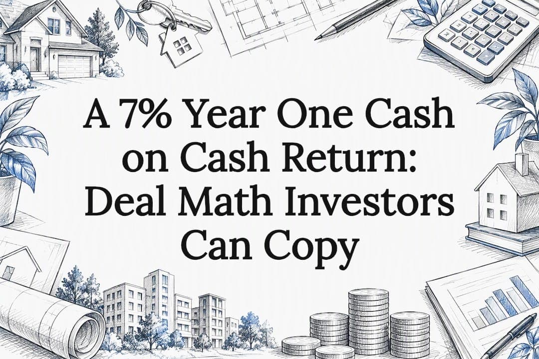 A 7% Year One Cash on Cash Return: Deal Math Investors Can Copy