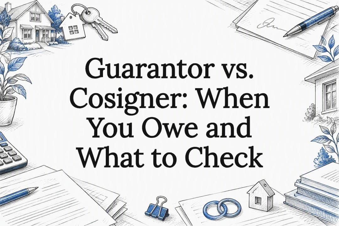 Guarantor vs. Cosigner: When You Owe and What to Check
