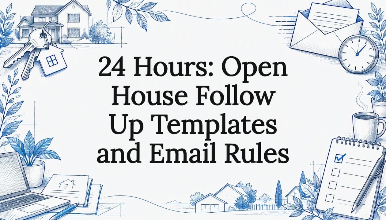 24 Hours: Open House Follow Up Templates and Email Rules